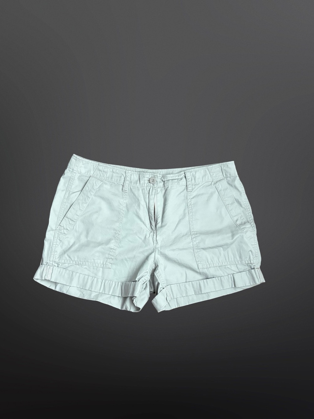 LOFT Light Gray  Cuffed Shorts Size 8